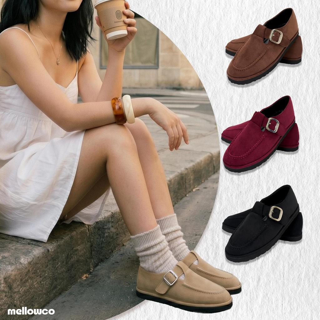 Mellowco รุ่น Miley Mary jane Loafer  รองเท้าแมรี่เจนโลเฟอร์ MA-6102