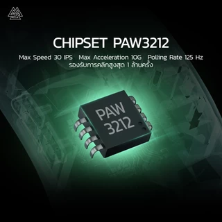 EGA Type M19 Silent Click L/R Gaming Mouse 6 ปุ่ม มาพร้อมไฟ RGB ปรับ DPI สูงสูด 2400 [รับประกัน 2 ปี]