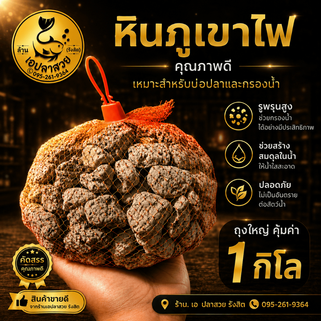 หินภูเขาไฟ,หินพัมมิส 1kg