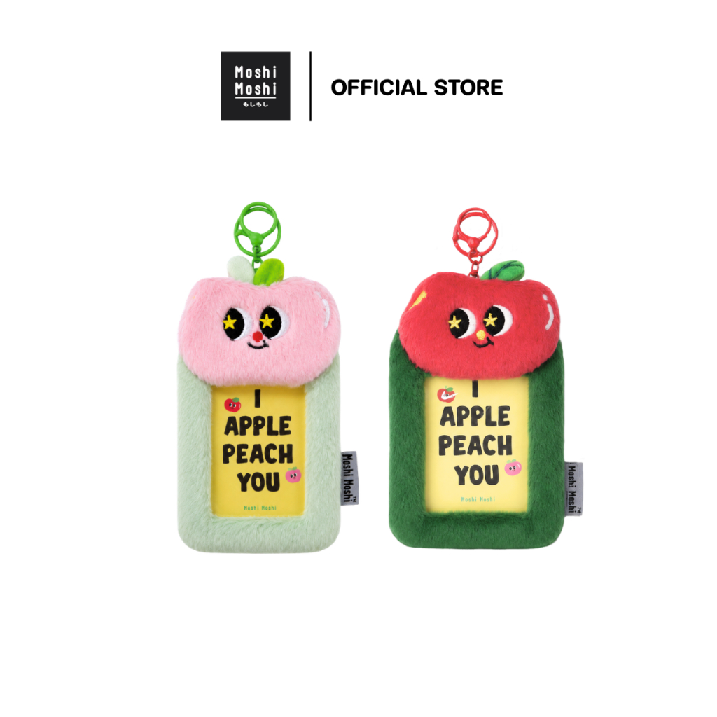 Pre-Order Moshi Moshi เฟรมการ์ด ที่ใส่การ์ด ที่ใส่บัตร ลายพีช ลายแอปเปิล รุ่น 8100046457-46458