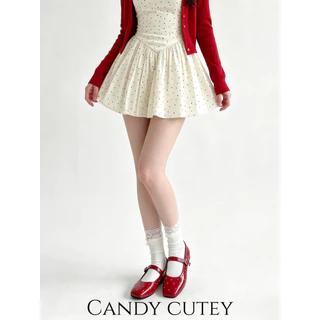 Candy Cutey รองเท้าแมรี่เจนผู้หญิง ส้นแบน ตกแต่งสตั๊ด สไตล์เกาหลีหวานเท่ สวมใส่สบายตลอดวัน เข้ากับทุกลุคประจำวัน