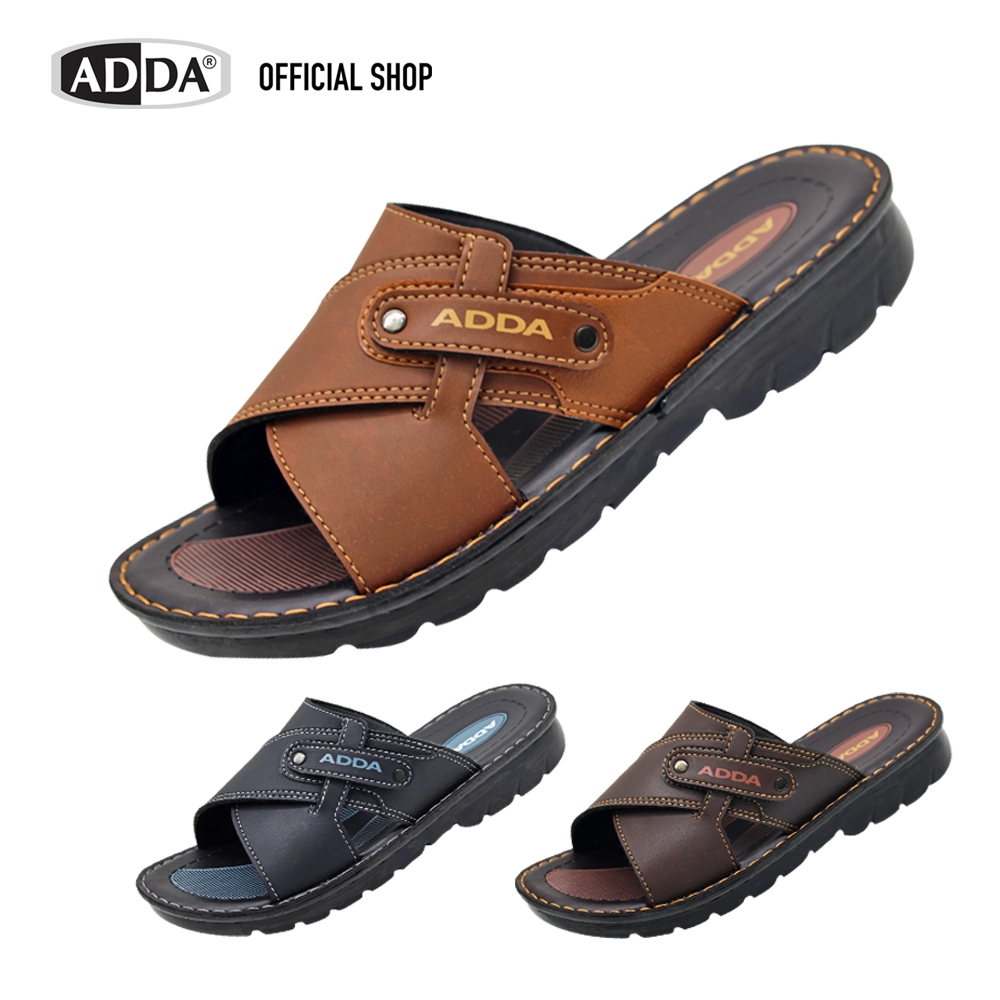 ADDA PU รองเท้าแตะ สำหรับผู้ชาย แบบสวม รุ่น 75402M1 (ไซส์ 39-43)
