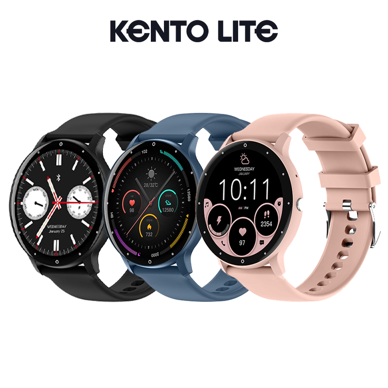 KENTO LITE นาฬิกาอัจฉริยะ 1.39 นิ้ว HD 100+ ตรวจจับอัตราการเต้นของหัวใจ โทรบลูทูธ Bluetooth GPS Smart Watch กันน้ำ IP67