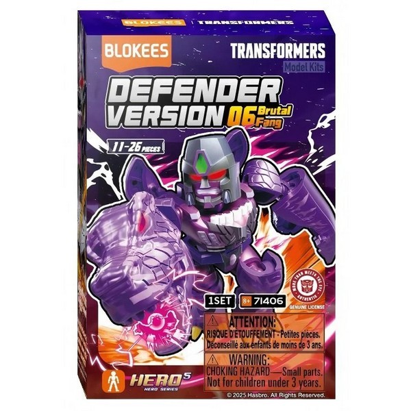 (ส่งด่วนใน กท) Blokees Transformers 71406 Defender Version 06 Brutal Fang 810181533248 (Plastic Mode