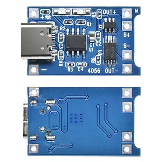 10PCS Type-C Micro Mini 5V1A 18650 TP4056 แบตเตอรี่ลิเธียมโมดูลชาร์จบอร์ดป้องกันฟังก์ชั่น Dual 1A Li-ion