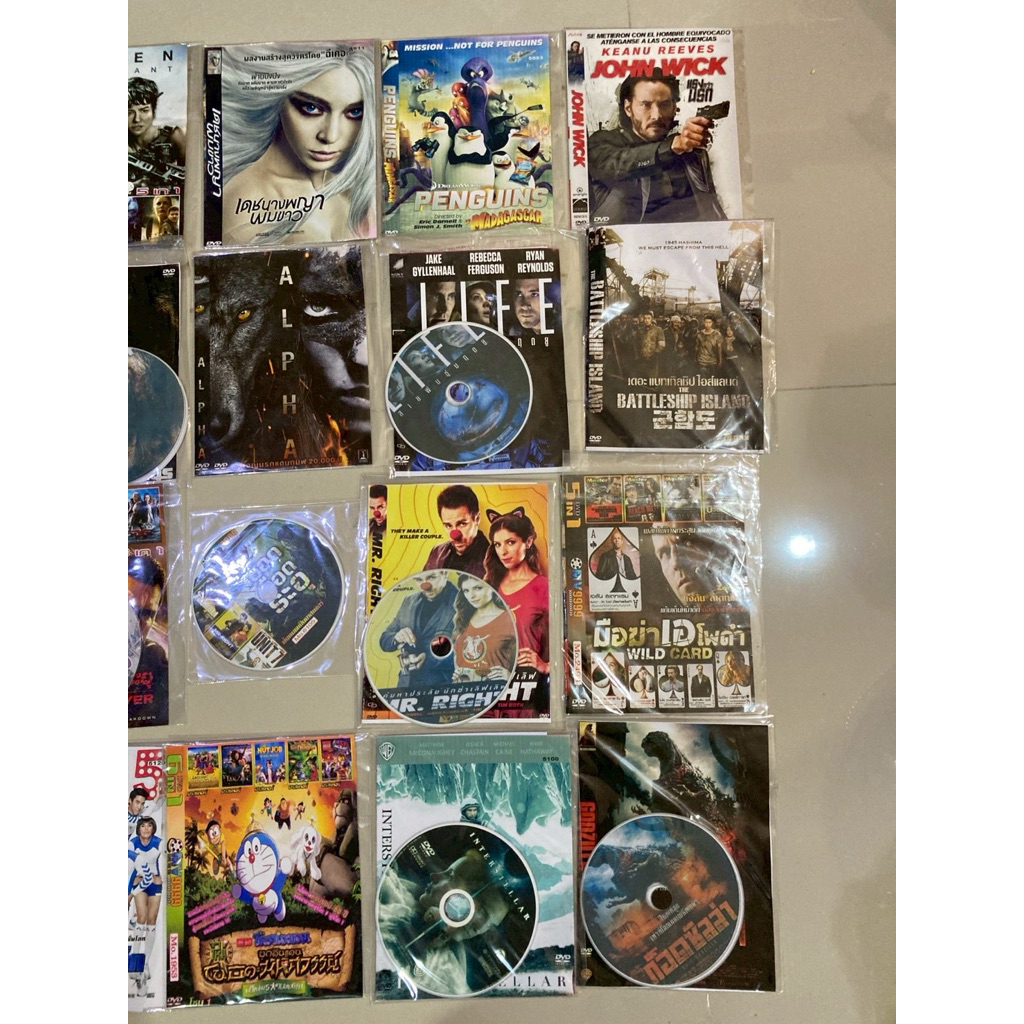 แผ่น CD/DVD ซีดี DVD มือสอง แผ่นหนัง แผ่นการ์ตูน movie แผ่นภาพยนตร์