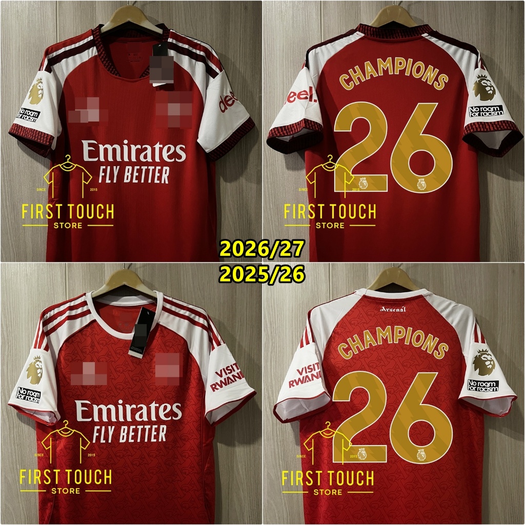 เสื้อฟุตบoa [เกรดแฟนบอล] oๅlซuoa Home เหย้า ชุดฉลองแชมป์พรีเมีย 26 Champions สีทอง อาร์มทอง 2025/26 และ 2026/27