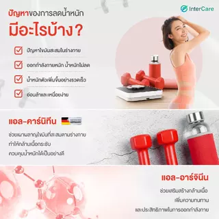 [แพ็คคู่] InterCare L-carnitine 500+ L-Arginime แอลคาร์นิทีน แอลอาร์จินีน 30 เม็ด 2 กระปุก