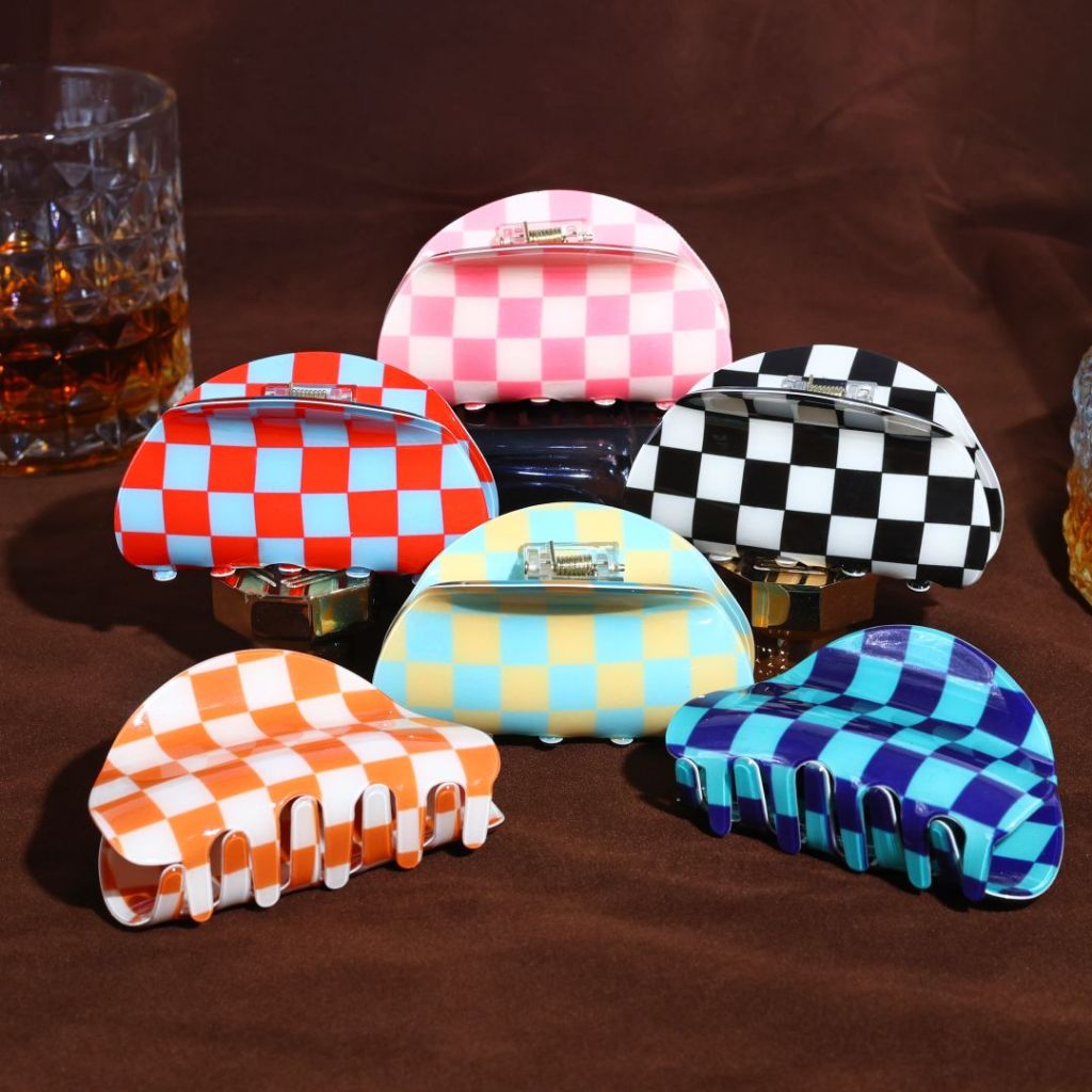 GIMMIC THE G กิ๊บหนีบผม ที่หนีบผม HAIR CLAW CLIP รุ่น CHECKERED