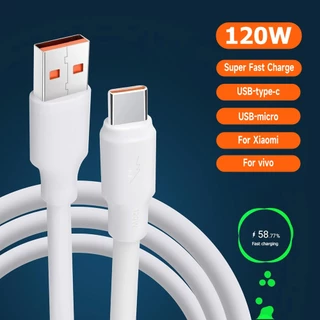 สายชาร์จและส่งข้อมูลแบบเร็ว 120W พอร์ต Type-C กระแสไฟเสถียร ชาร์จไวทันใจ Data Cable
