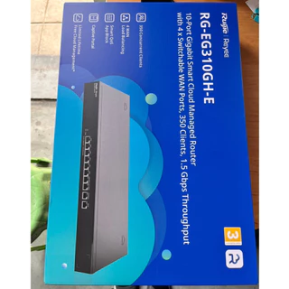 RG-EG310GH-E Ruijie Reyee 10-Port 1.5Gbps 300 User 64VPN Tunnels Load balance 3WAN 1.5Gbps
