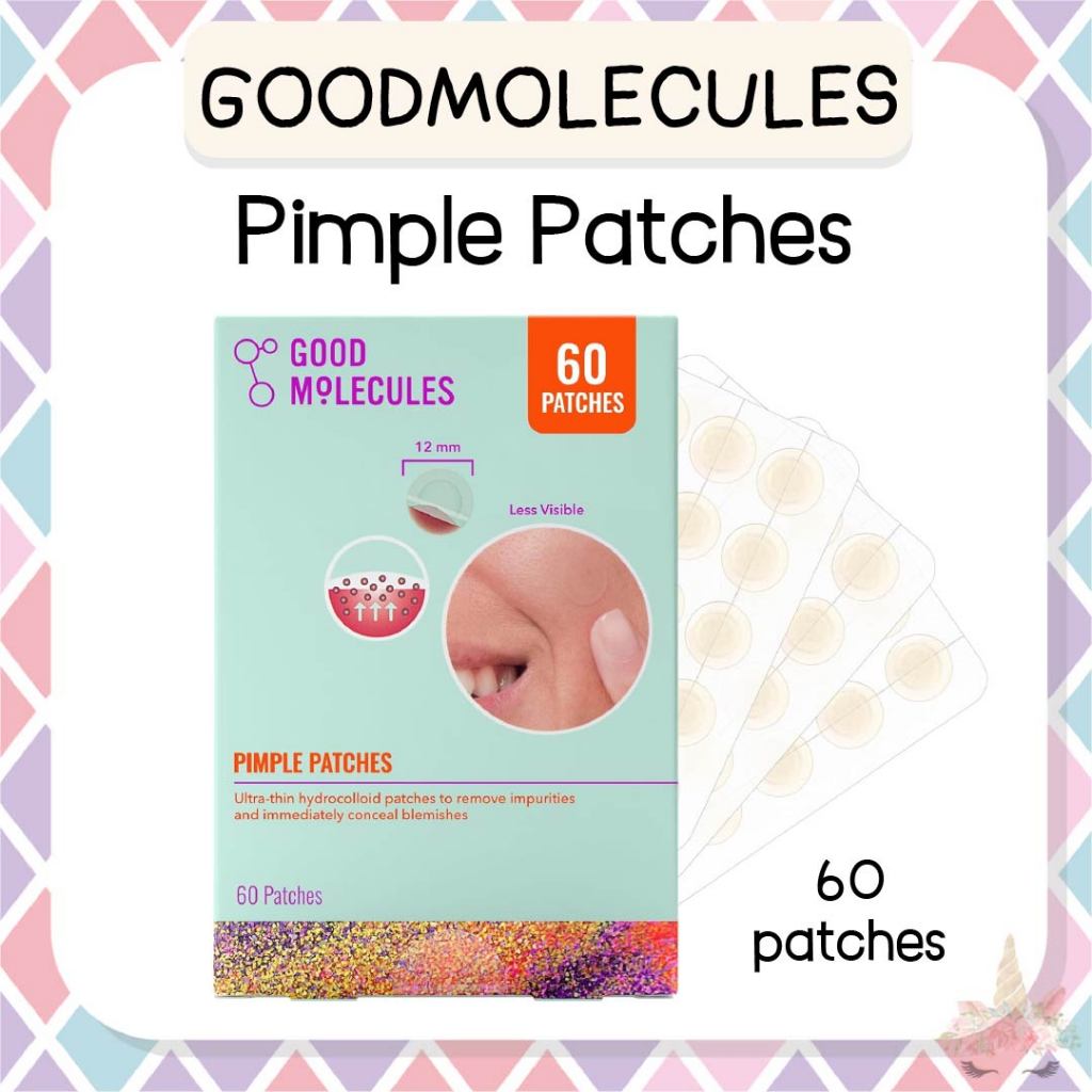 *พร้อมส่ง/ของแท้‼️* Good Molecules Pimple Patches for Face 60 patches แผ่นแปะสิวตัวดัง