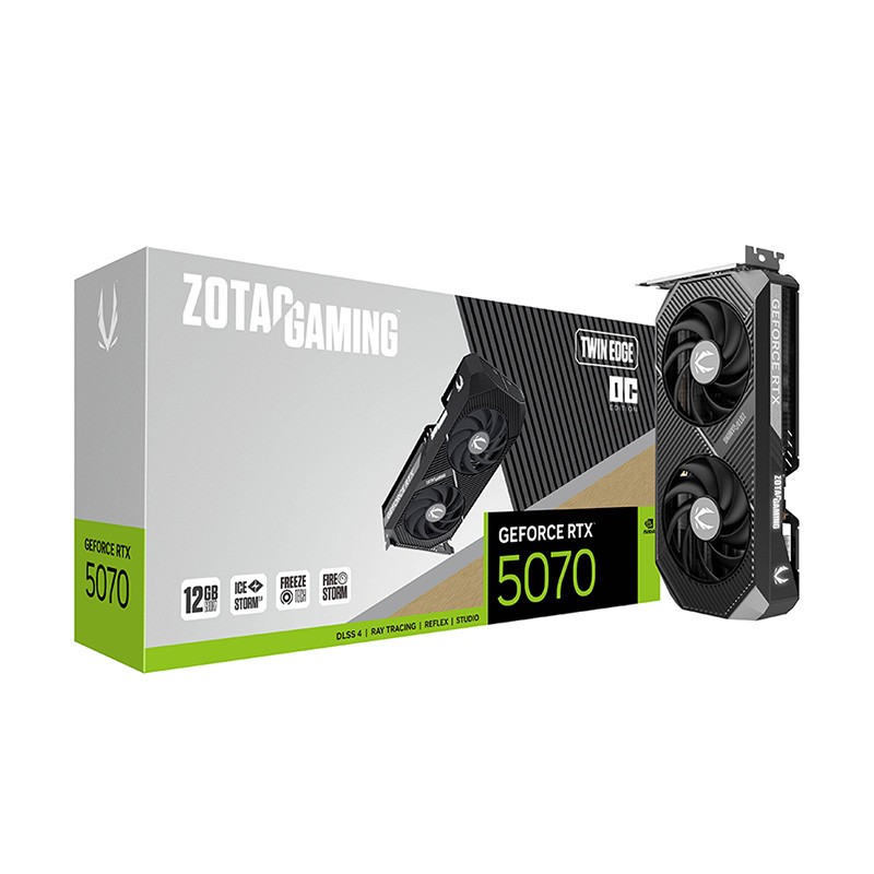 การ์ดจอ (vga) iHAVECPU ZOTAC GAMING GEFORCE RTX 5070 TWIN EDGE OC - 12GB GDDR7 (ZT-B50700H-10P)