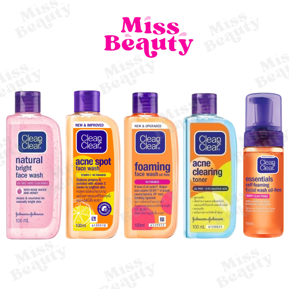 (ขวด) CLEAN & CLEAR Bright Face Foaming / Facial Wash คลีน แอนด์ เคลียร์ โฟมมิ่ง เฟช วอช/โฟมมิ่ง เฟเชียล วอช