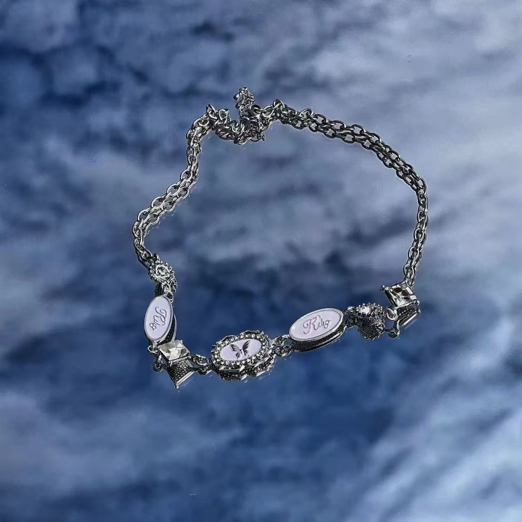 SV-1-22-Butterfly- พร้อมส่ง   สร้อยคอจี้ผีเสื้อ สร้อยแฟชั่น สายคอสายฝอ