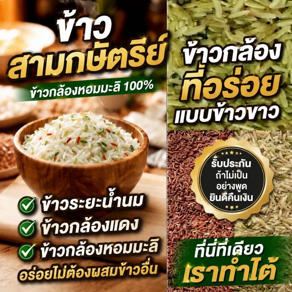 14 kg ข้าวกล้อง ข้าวกล้องหอมมะลิ ข้าวหอมมะลิ