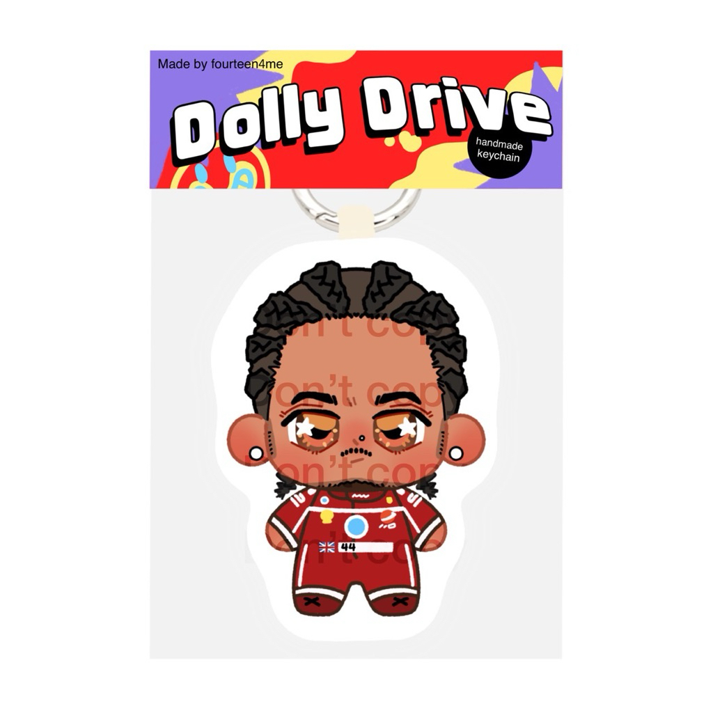 พวงกุญแจตุ๊กตาF1 Lewis Hamilton บีบแล้วมีเสียง