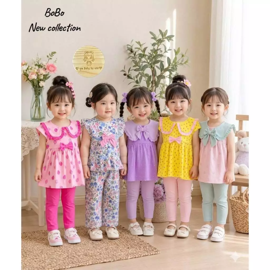 ต.24 BoBo , carter's เสื้อผ้าเด็กผู้หญิง ชุดเซ็ทเสื้อกางเกง 1-5 ขวบ