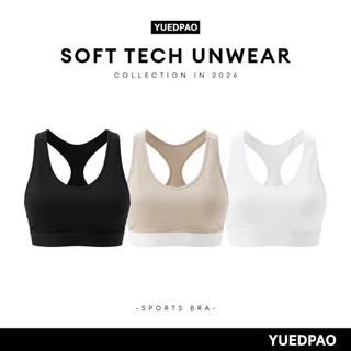 Yuedpao Soft Tech Unwear Sports Bra สปอร์ตบราผู้หญิง ผ้านุ่มลื่น ยืดหยุ่น ระบายอากาศ สปอร์ตบรายืดเปล่า