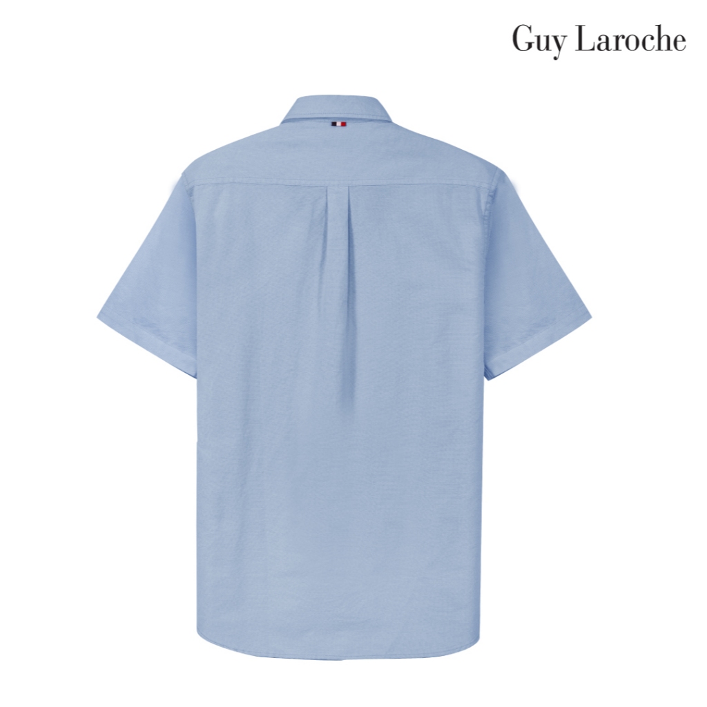 Guy Laroche قميص رجالي قطن 100% Regular نصف كم — أزرق — صورة 2
