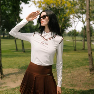 Caramel on Fairway Skirt -กระโปรงพลีสสำหรับตีกอล์ฟ