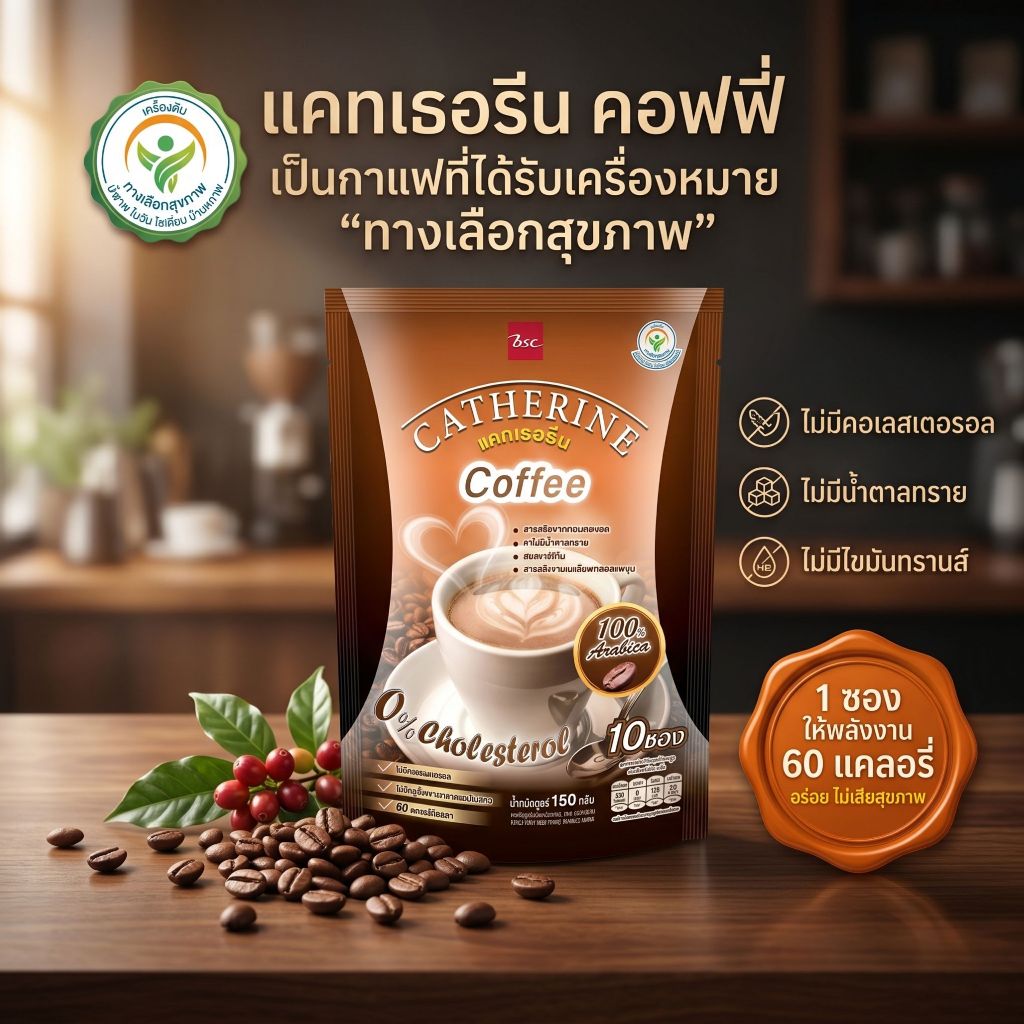1แพค CATHERINE Coffee กาแฟแคทเธอรีน รูปที่ 5