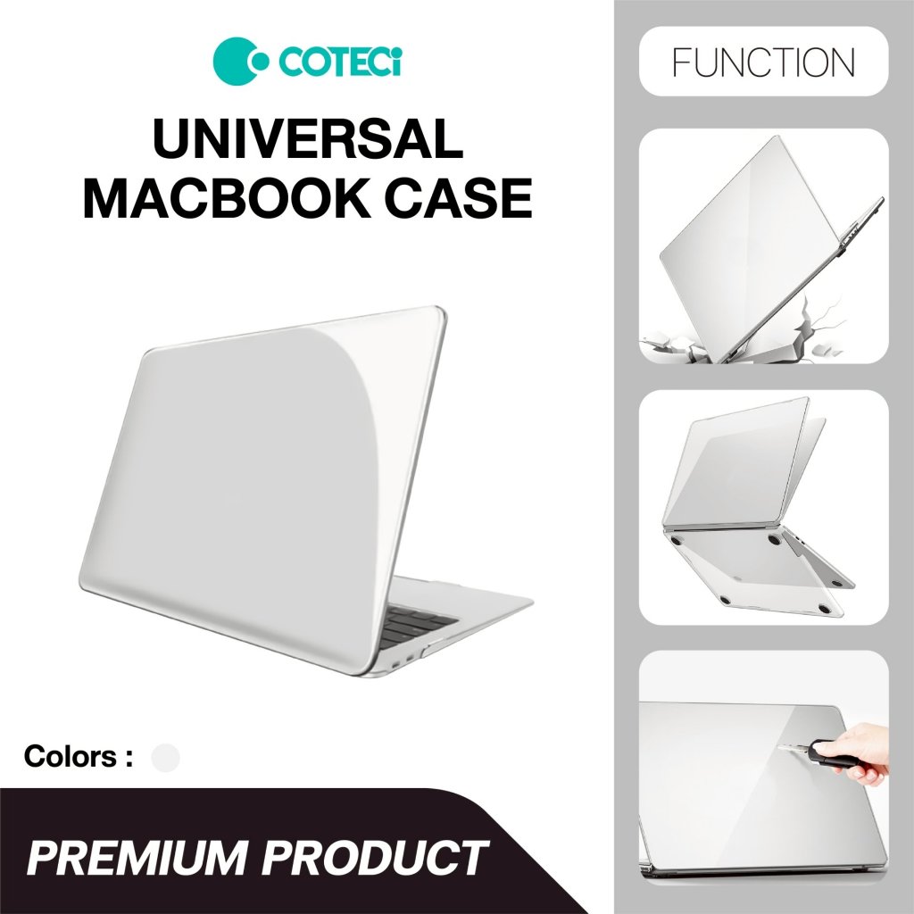 COTECI for Macbook NEO 13 PC Crystal Case Transparent รุ่น MB-084-TT เคสใสป้องกันรอยแบบแข็ง