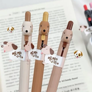 Hesu ปากกาเจล HS-136 (Tongue Spitting Puppy) ขนาด 0.5 มม. หมึกน้ำเงิน เขียนลื่น แห้งไว (ราคา 1 ชิ้น)