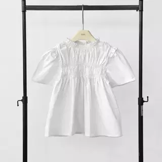 Atipashop - Dolly Smock Top เสื้อสม็อคแขนสั้น ทรงน่ารัก