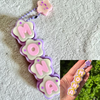 [ใส่ชื่อได้]Stars Clicker พวงกุญแจคีย์แคป เปลี่ยนสีได้ รูปดาว 2-8ปุ่ม คลิกเพลิน