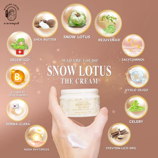 [ส่งในวัน!] Madame Louise Snow Lotus The Cream + Cleansing Serum ครีมบำรุงผิวหน้า เซรั่มล้างหน้า ผิวชุ่มชื้น
