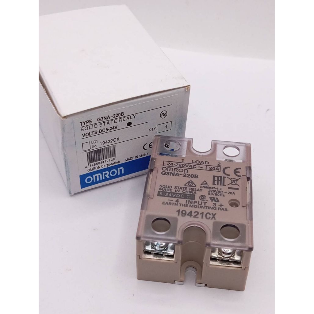 G3NA-220B โซลิดสเตตรีเลย์ (Solid State Relay) ยี่ห้อ  รุ่น G3NA-220B  แรงดันไฟฟ้าอินพุต: รองรับ DC 5