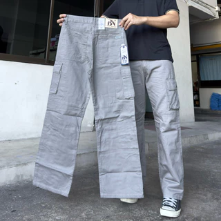 กางเกงคาร์โก้ขายาวกระบอกใหญ่ ป้ายBN มี6 สี (รุ่นใหม่)