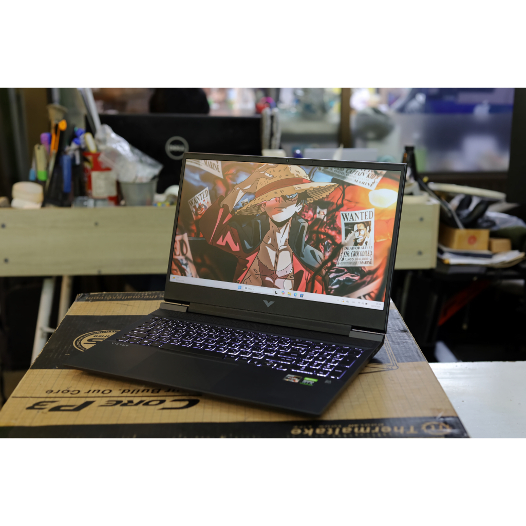 NOTEBOOK GAMING มือสองสภาพสวย HP VICTUS AMD R5-6600H การ์ดจอ RTX3050TI