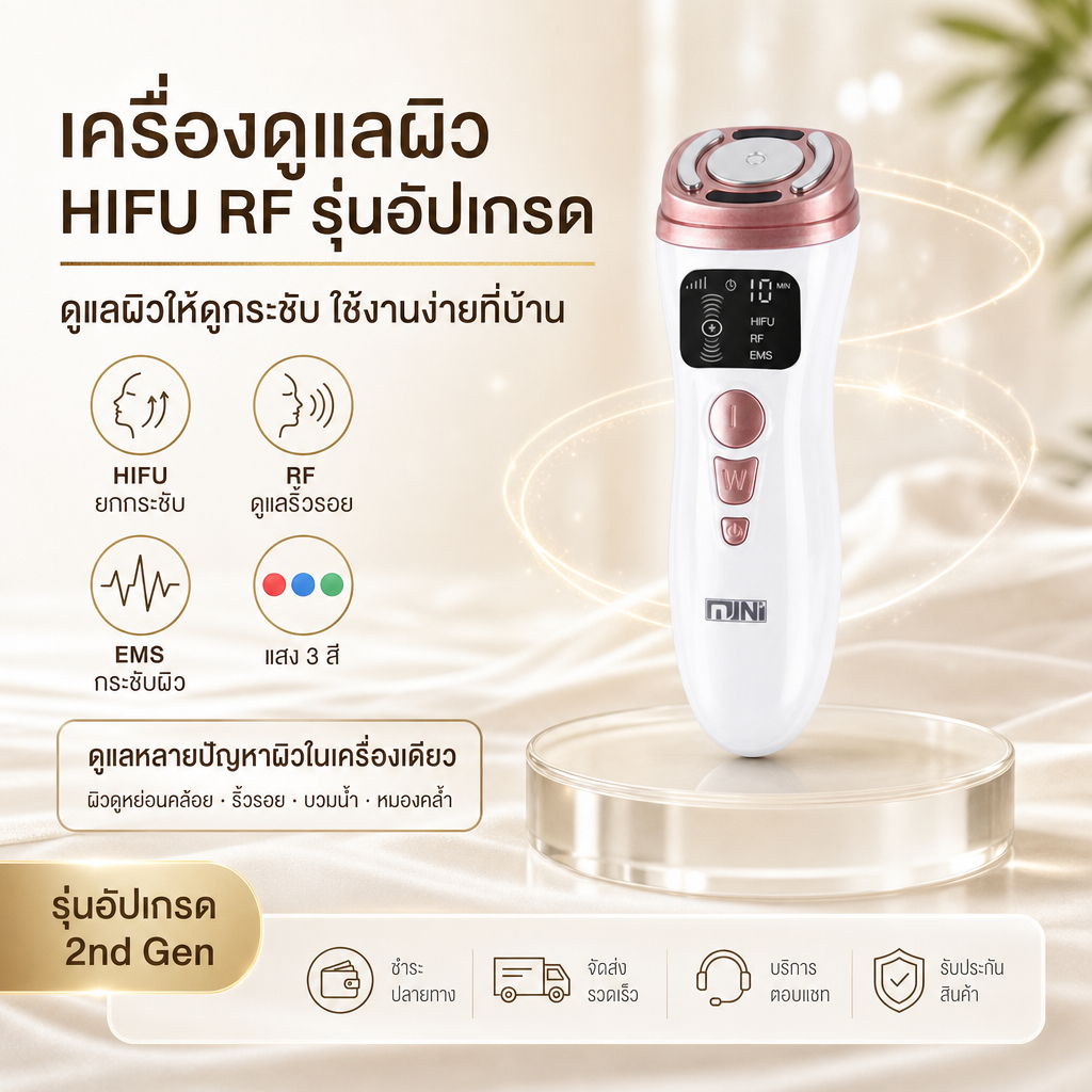 SKIN CARE Skin Mini HIFU III เครื่องยกกระชับหน้า ปรับหน้าเรียว ลดริ้วรอย ร่องแก้ม