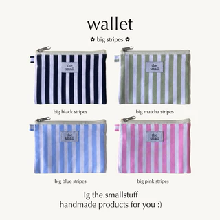 wallet | striped pattern กระเป๋าตังค์แบบ 3 ช่อง by the.smallstuff