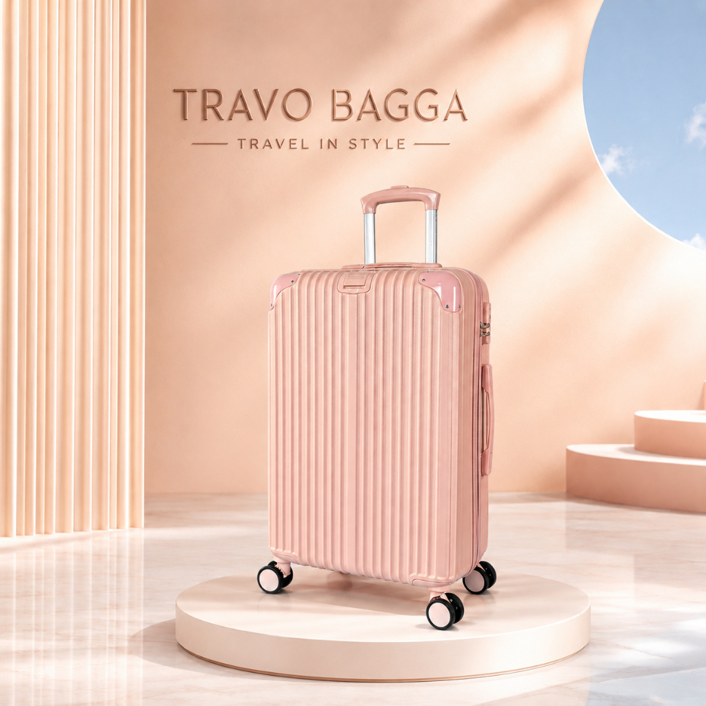 กระเป๋าเดินทางล้อลาก ECO TRAVEL 20/24 นิ้ว ล้อหมุน 360° แข็งแรงทนทาน ผลิตในไทย มีใบอนุญาตโรงงาน (ร.ง.4)