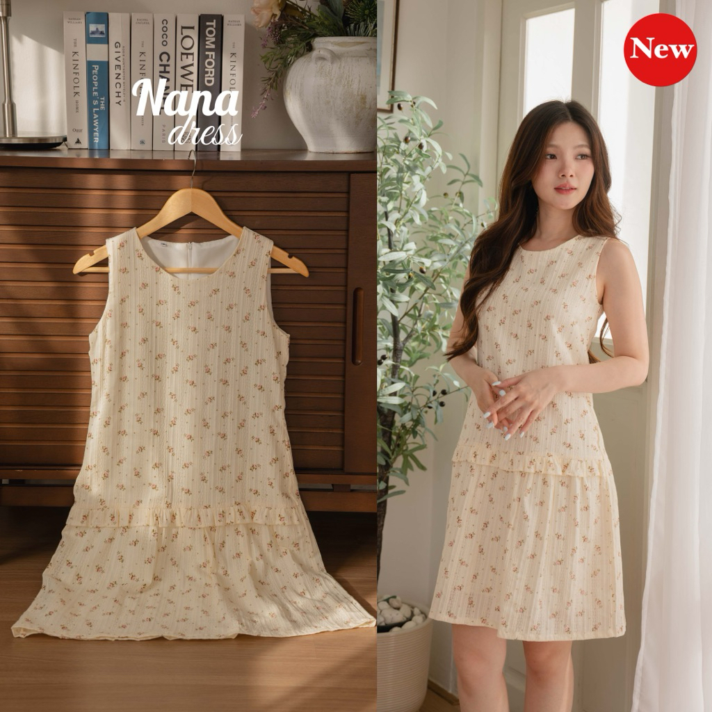 Nana dress เดรสแขนกุด