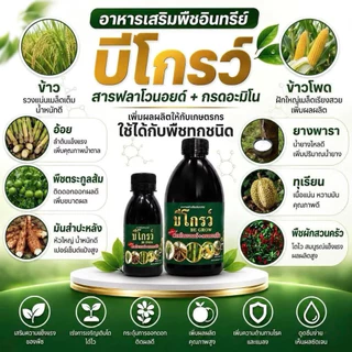 [ส่งไว❤️รับประกันของแท้] บีโกรว์ B grow 100 ซีซี ฉีดได้10ไร่ เพิ่มภูมิคุ้มกัน เร่งลำเลียงอาหาร รากยาวข้าวแตกกอเยอะ