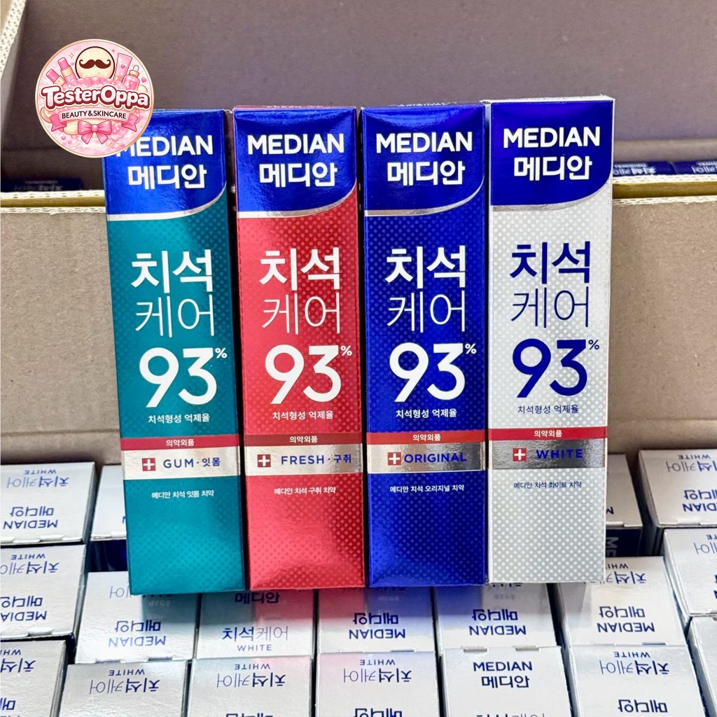 ฉลากไทย Median Dental ยาสีฟันเกาหลี 100% เมเดียน ยาสีฟัน 120g