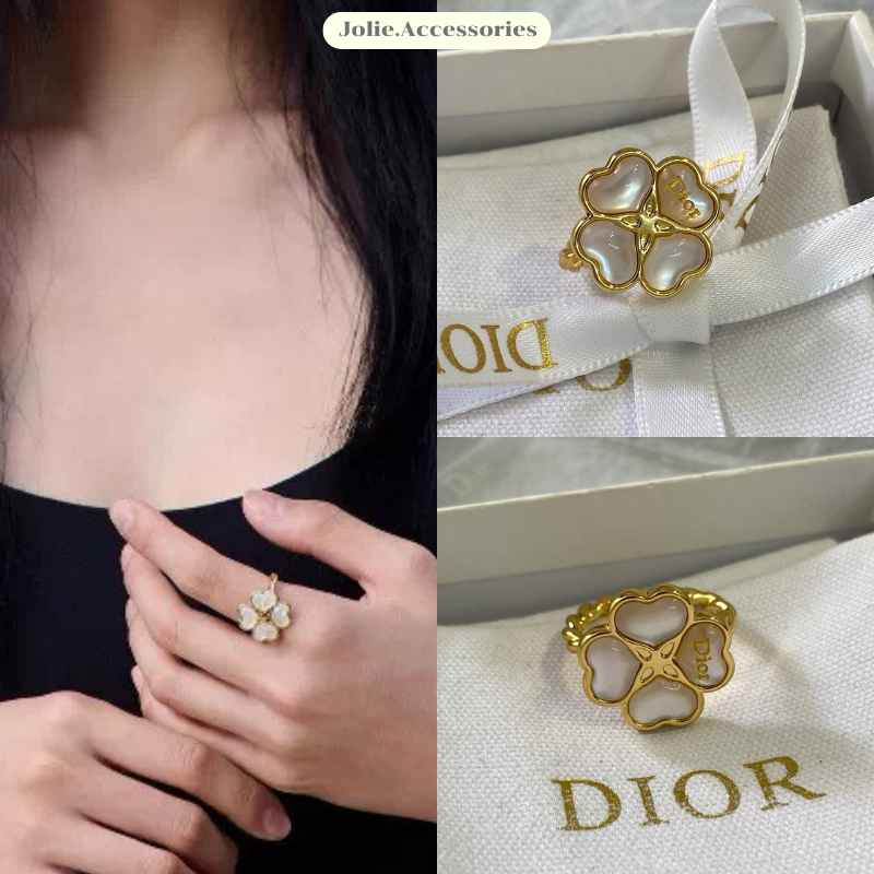 (D225) แหวน D  มาใหม่ชนshop งานสวย ลัคชูสุดๆ มีปั๊มตัวแบรนด์ ♡
