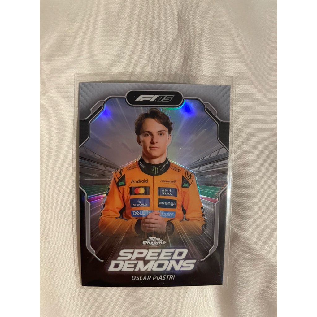 Topps Chrome F1 “Speed Demons” insert Oscar Piastri