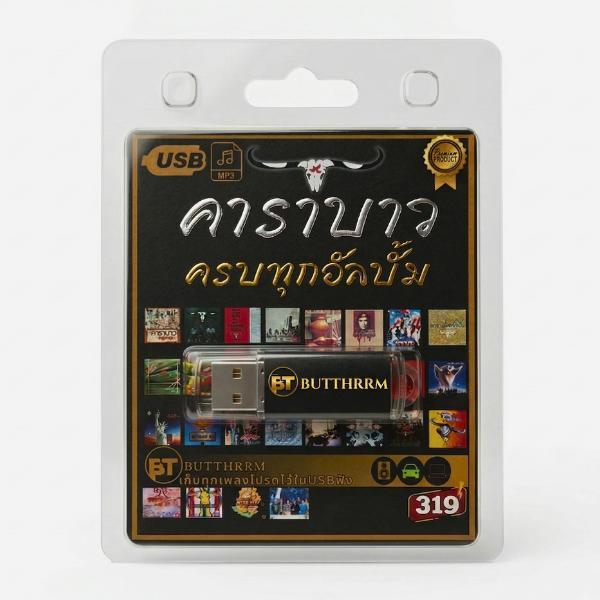 USB เพลงเพื่อชีวิต 325 เพลง แฟลชไดร์ฟ์ MP3 4GB ฟังในรถ คอม ลำโพง ไม่ต้องเน็ต ของขวัญผู้ใหญ่