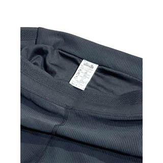 กางเกงรัดกล้ามเนื้อ เข้มแข็ง HT V.2 @khemkhaengrunningclub Half Tights Black “สีดำ“ V.2 ไฟลุกปลุกใจ FIRE “รีเฟล็ก”