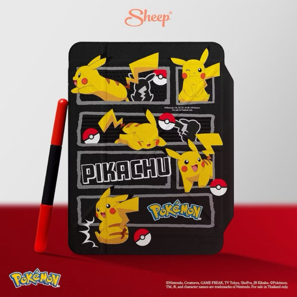 พร้อมส่ง🇹🇭 [People Pokemon] เคสสำหรับไอแพด People แถมฟรี เคสเก็บปลอกปากกาได้  Case For iPad กันงอกัน