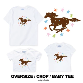 resign studio - Oversize/Crop/Babytee ลาย Lucky spot