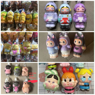 (ยกโหล 12ชิ้น) สกุชชี่ ลายน่ารัก มีหลายลาย หมีเนย เป็ด ลาบู มอลลี่ ครายเบบี้