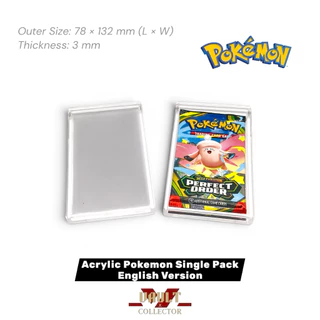 Acrylic for Disney Lorcana & Pokemon Single Pack (Eng version) กล่องอะคริลิกสำหรับใส่ซองการ์ด