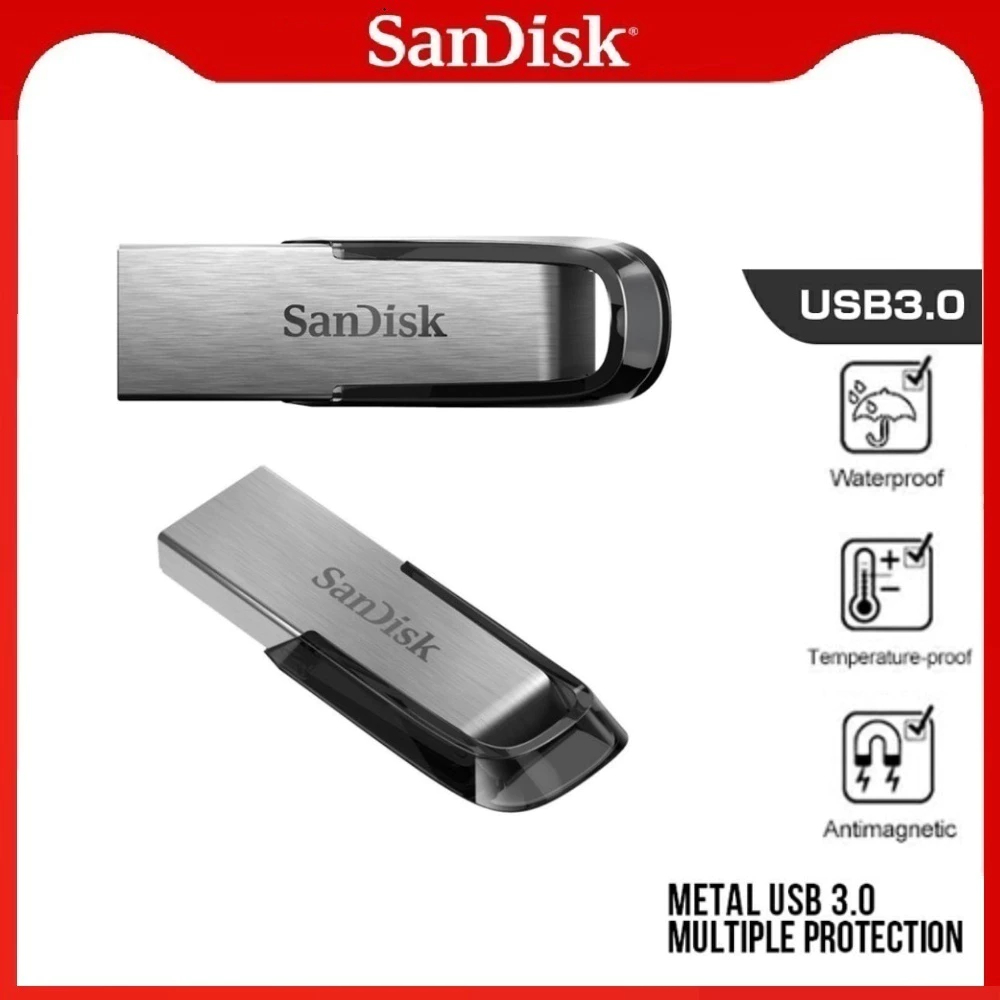 แฟลชไดรฟ์ SanDisk Ultra Flair USB 3.0 - 256GB  ของแท้ | ทนทาน | PC/Mac/Android เข้ากันได้กับ