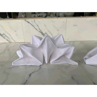 ผ้าเช็ดปาก napkins 22x22 นิ้ว โรงแรม ร้านอาหาร แน๊ปกิ้น ผ้าเช็ดปากโรงแรม ใช้ผ้า Cotton อย่างดี